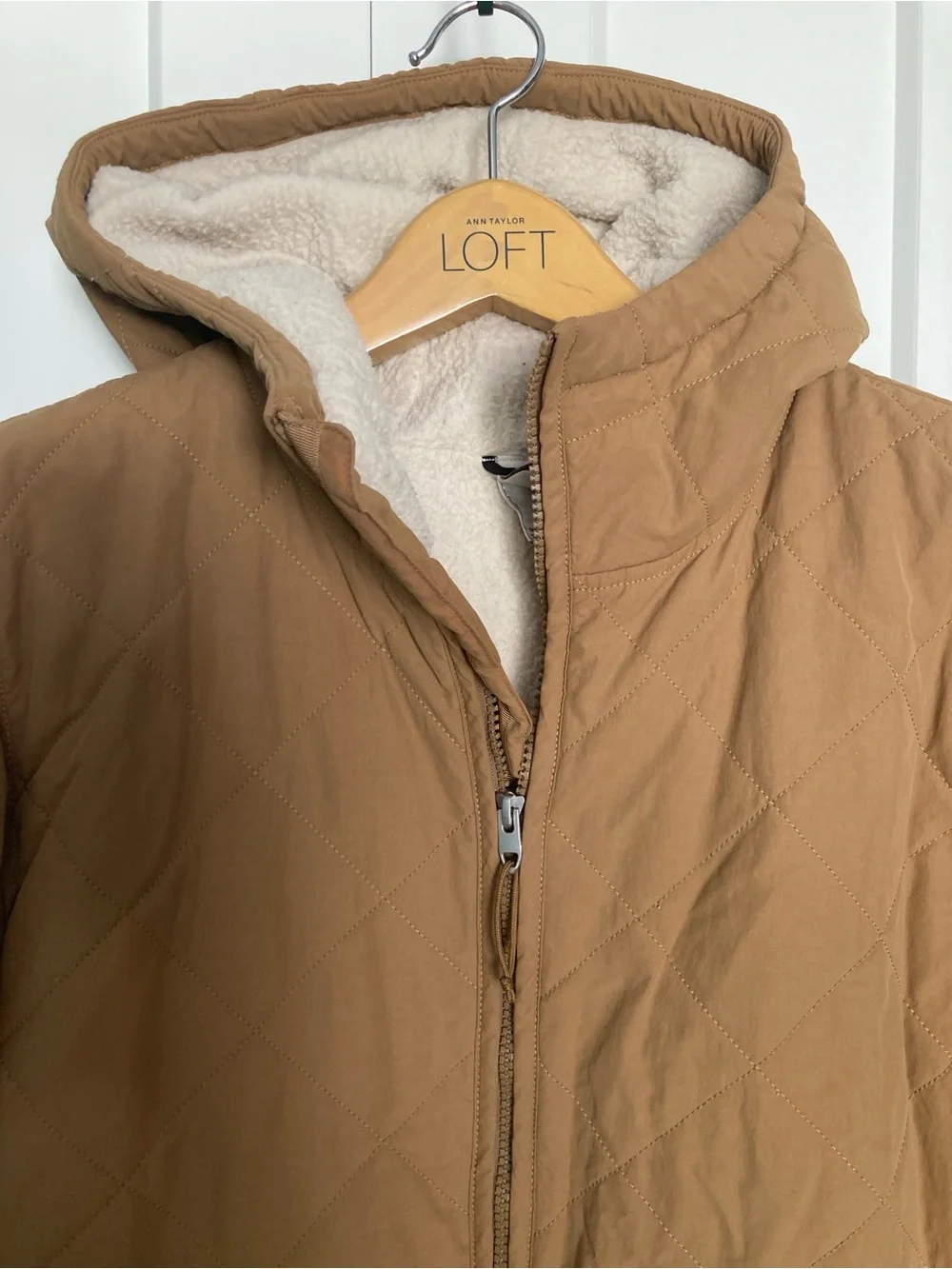 The North Face quilted hooded